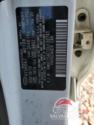 KMHCT5AE1DU132741 2013 HYUNDAI ACCENT photo no. 12