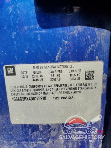 1G6AG5RX4D0129218 2013 CADILLAC ATS photo no. 12