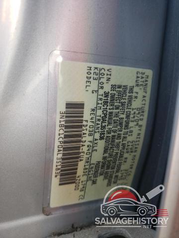 3N1BC1CP0AL351836 2010 NISSAN VERSA photo no. 12