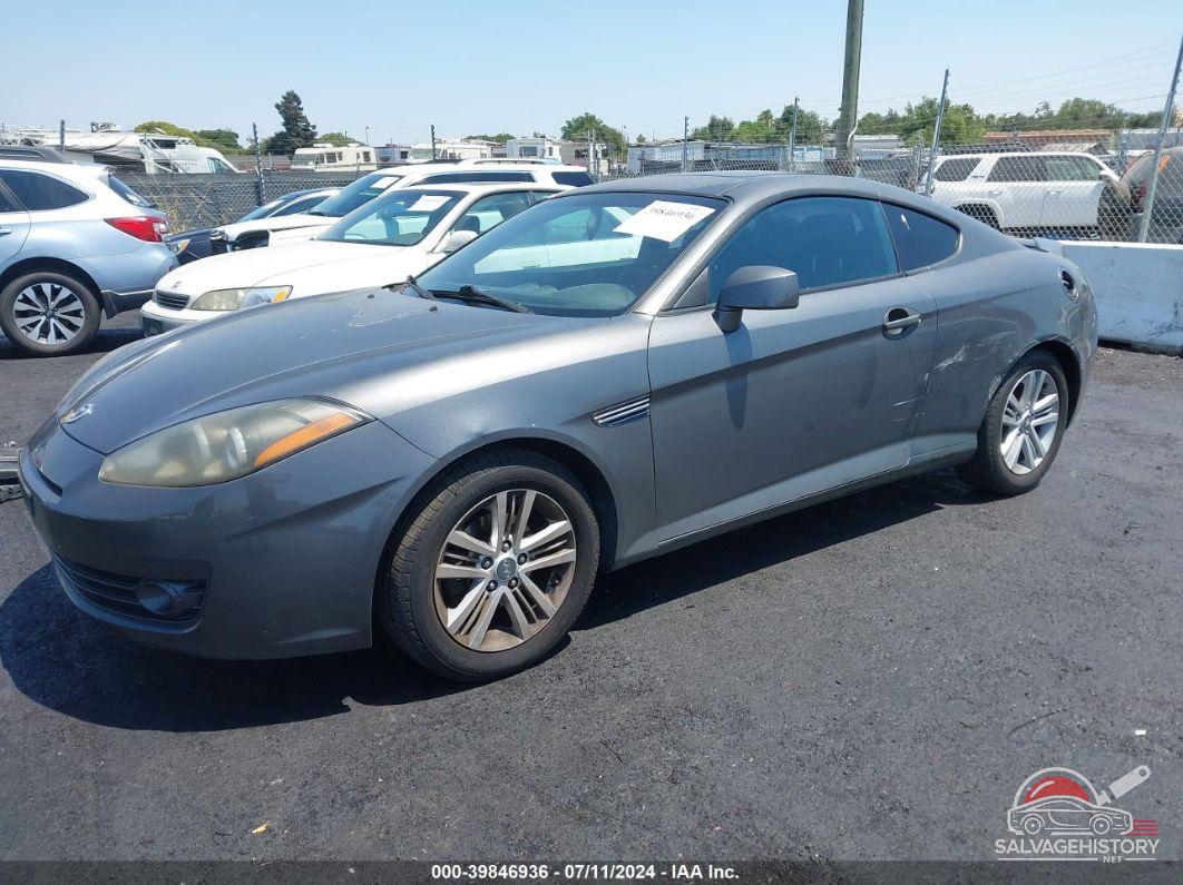 KMHHM66D27U244123 2007 HYUNDAI TIBURON photo no. 2