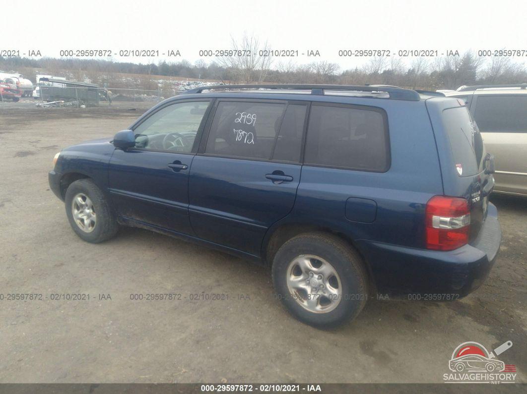 JTEGD21A050121958 2005 TOYOTA HIGHLANDER photo no. 3