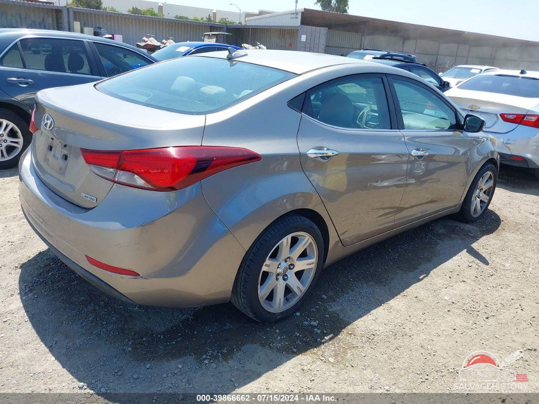 5NPDH4AE3EH465877 2014 HYUNDAI ELANTRA photo no. 4
