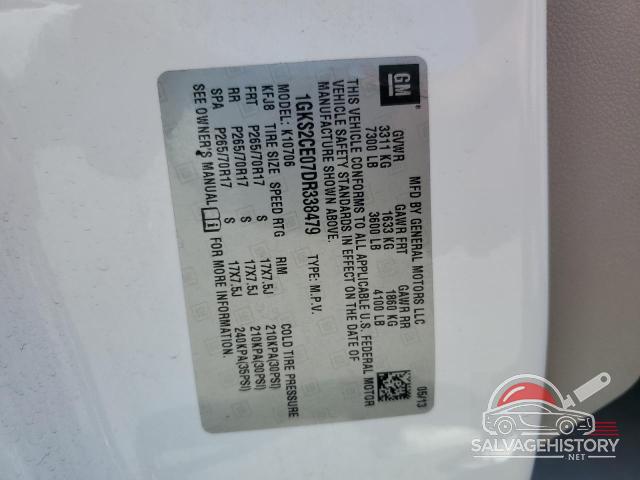 1GKS2CE07DR338479 2013 GMC YUKON photo no. 13