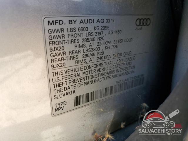 WA1LAAF71HD052160 2017 AUDI Q7 photo no. 13