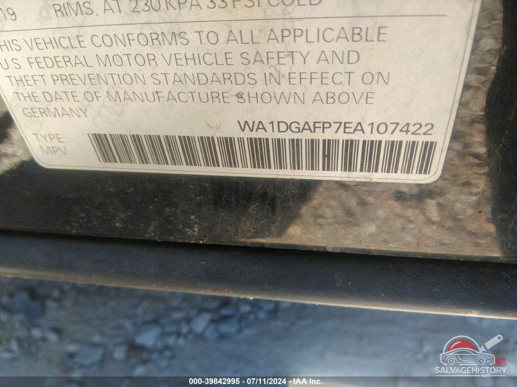 WA1DGAFP7EA107422 2014 AUDI Q5 photo no. 9