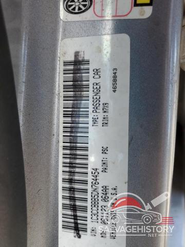 1C3CCBBB5DN764454 2013 CHRYSLER 200 photo no. 12