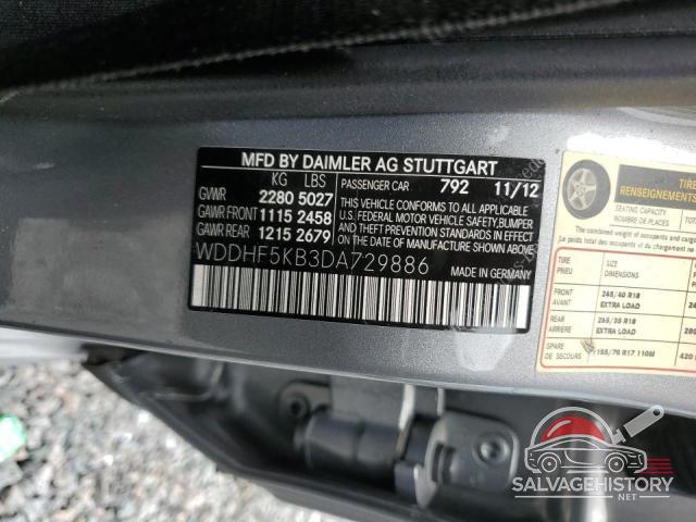 WDDHF5KB3DA729886 2013 MERCEDES-BENZ E-CLASS photo no. 12