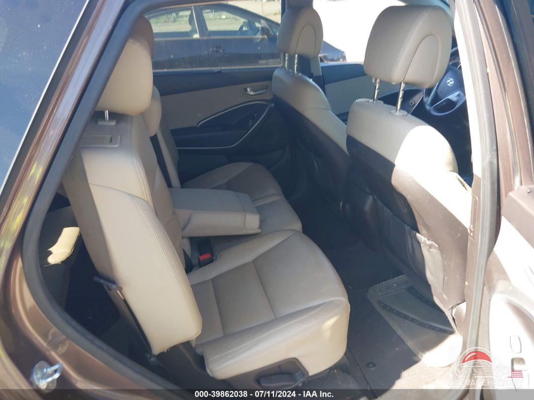 KM8SR4HF9EU086175 2014 HYUNDAI SANTA FE photo no. 8