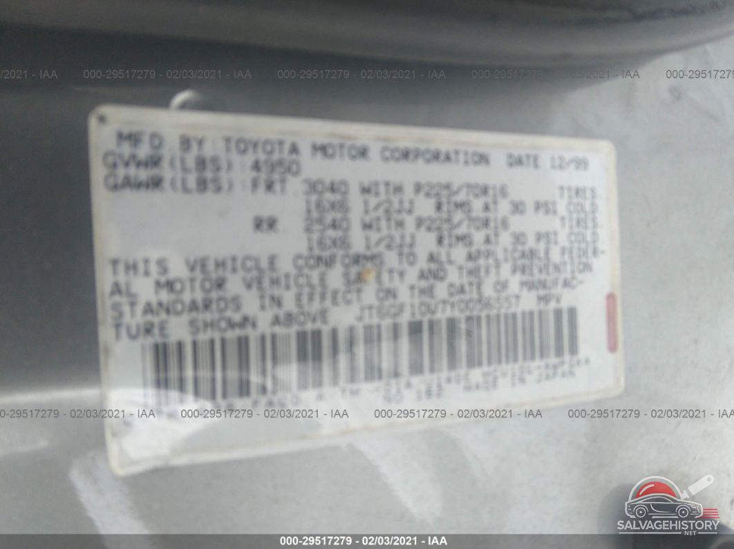 JT6GF10U7Y0056557 2000 LEXUS RX 300 photo no. 9
