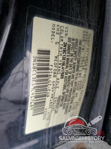 3N1BC13E19L417689 2009 NISSAN VERSA photo no. 12