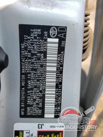 2T1BU4EE9DC003855 2013 TOYOTA COROLLA photo no. 12