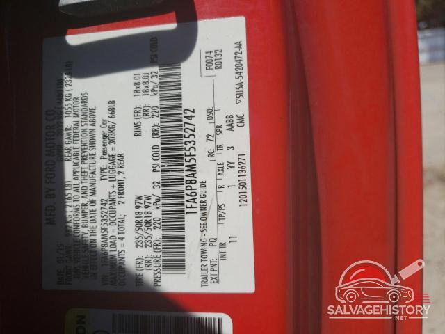 1FA6P8AM5F5352742 2015 FORD ALL Models photo no. 12