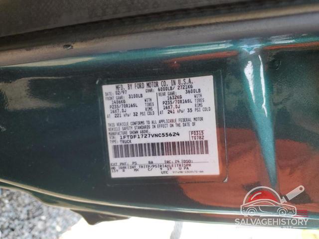 1FTDF1727VNC55624 1997 FORD All Models photo no. 12