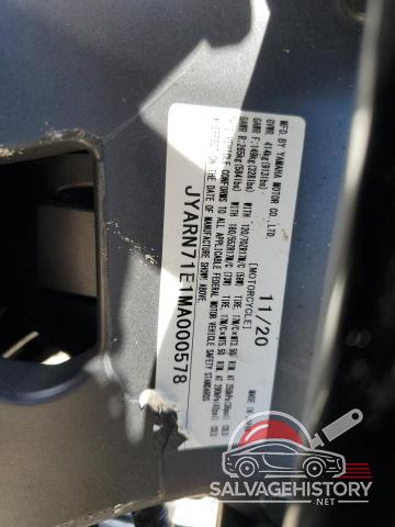 JYARN71E1MA000578 2021 YAMAHA MT09 photo no. 10