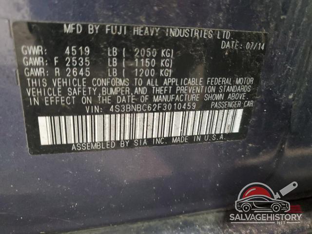 4S3BNBC62F3010459 2015 SUBARU LEGACY photo no. 12