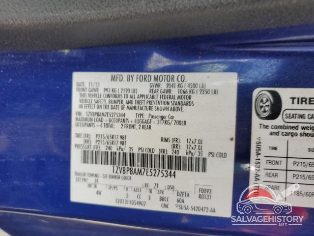 1ZVBP8AM7E5275344 2014 FORD ALL Models photo no. 12