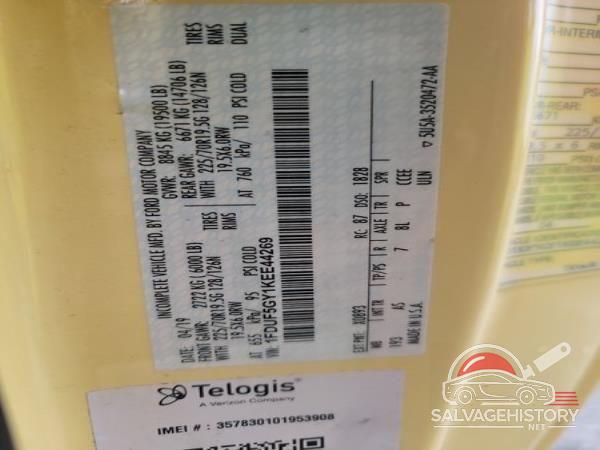 1FDUF5GY1KEE44269 2019 FORD F-550 CHASSIS photo no. 3