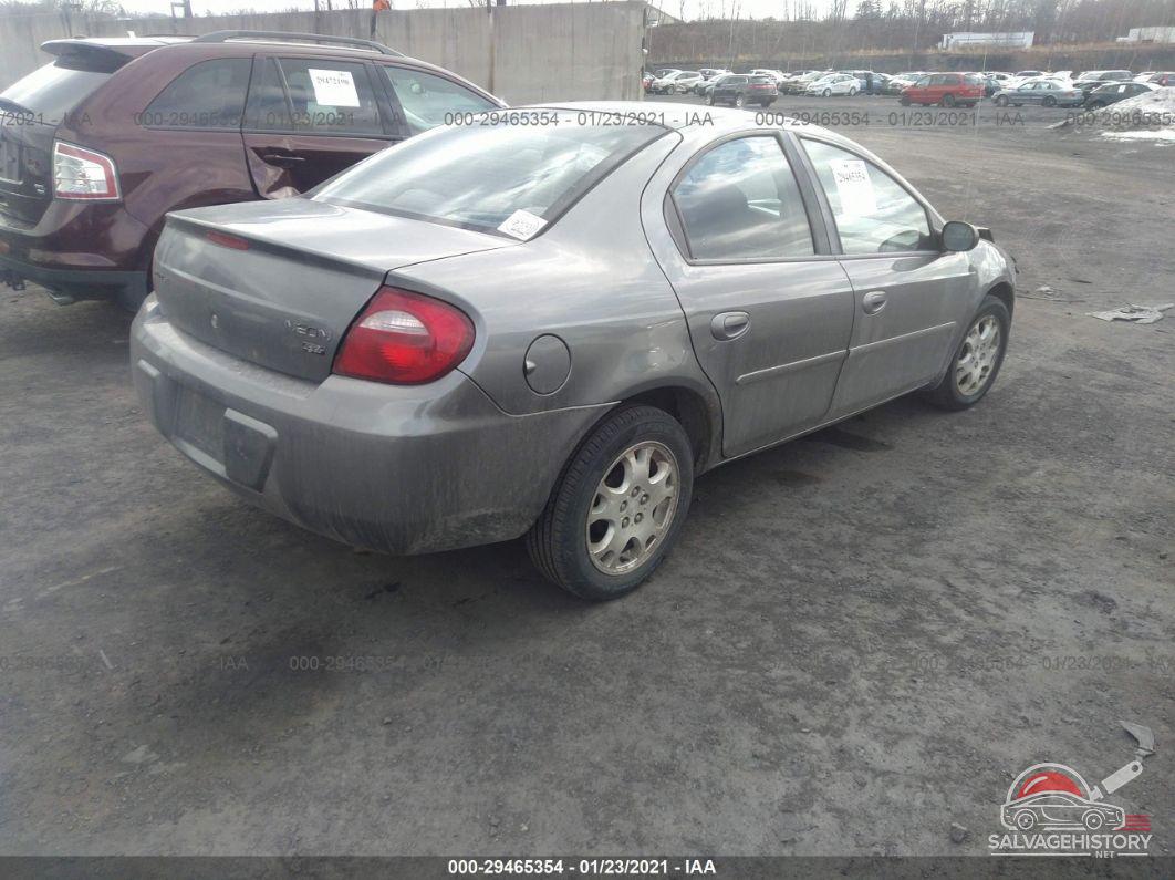 1B3ES56C85D267919 2005 DODGE NEON photo no. 4