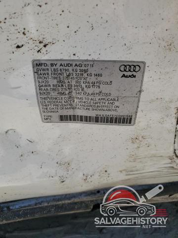 WA1LGAFE7CD001588 2012 AUDI Q7 photo no. 14