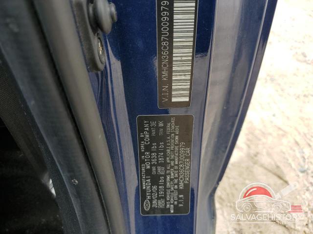 KMHCN36C87U009979 2007 HYUNDAI ACCENT photo no. 12