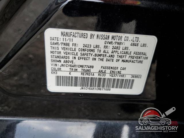 JN1CV6AR1CM677489 2012 INFINITI G37 photo no. 12