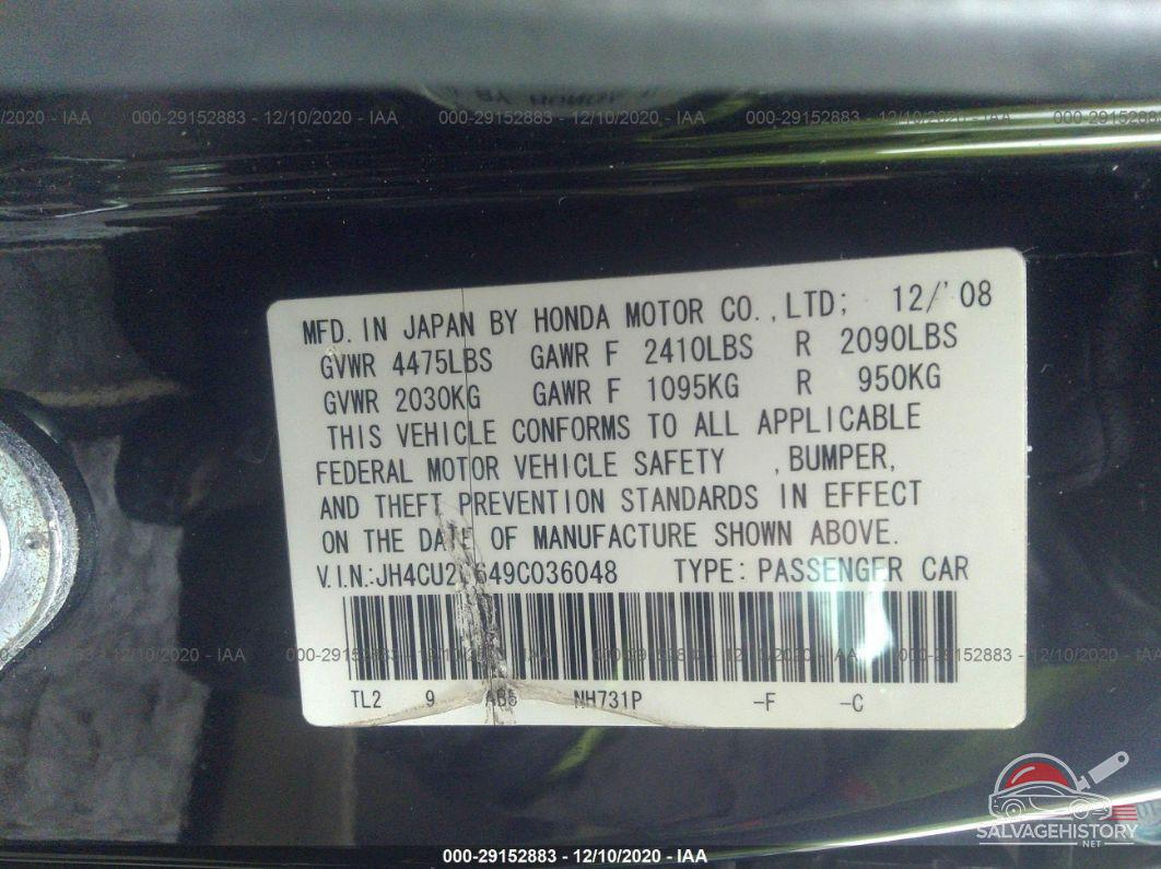 JH4CU26649C036048 2009 ACURA TSX photo no. 9