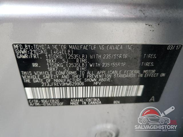 2T3JFREV9HW629906 2017 TOYOTA RAV4 photo no. 14