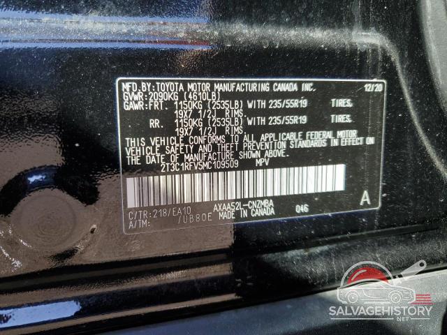 2T3C1RFV5MC109509 2021 TOYOTA RAV4 photo no. 12