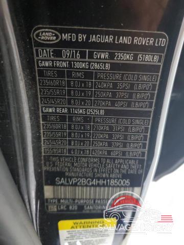SALVP2BG4HH185005 2017 LAND ROVER RANGEROVER photo no. 13
