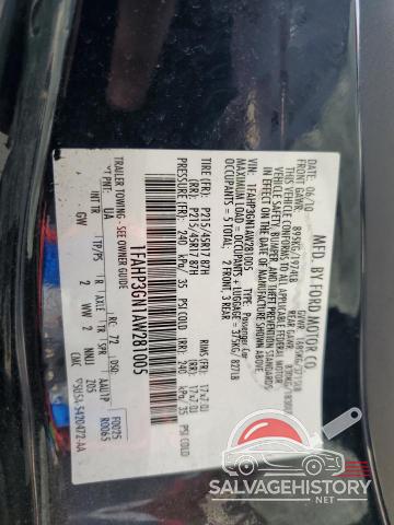 1FAHP3GN1AW281005 2010 FORD FOCUS photo no. 12