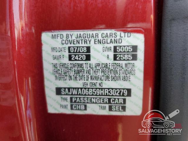 SAJWA06B59HR30279 2009 JAGUAR XF photo no. 12