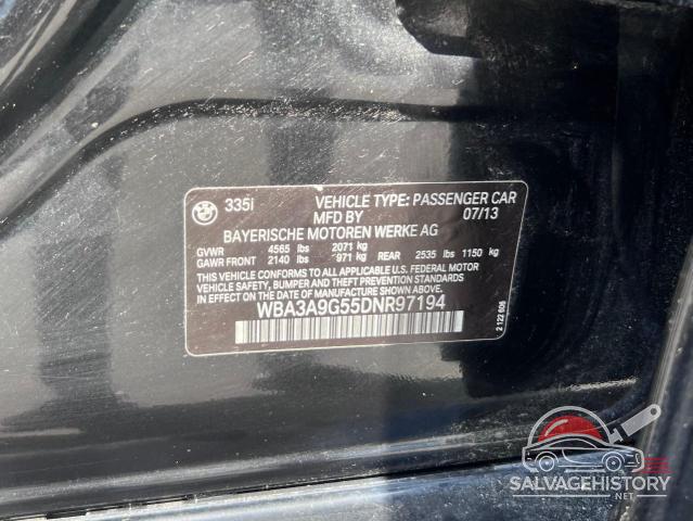 WBA3A9G55DNR97194 2013 BMW 3 SERIES photo no. 10