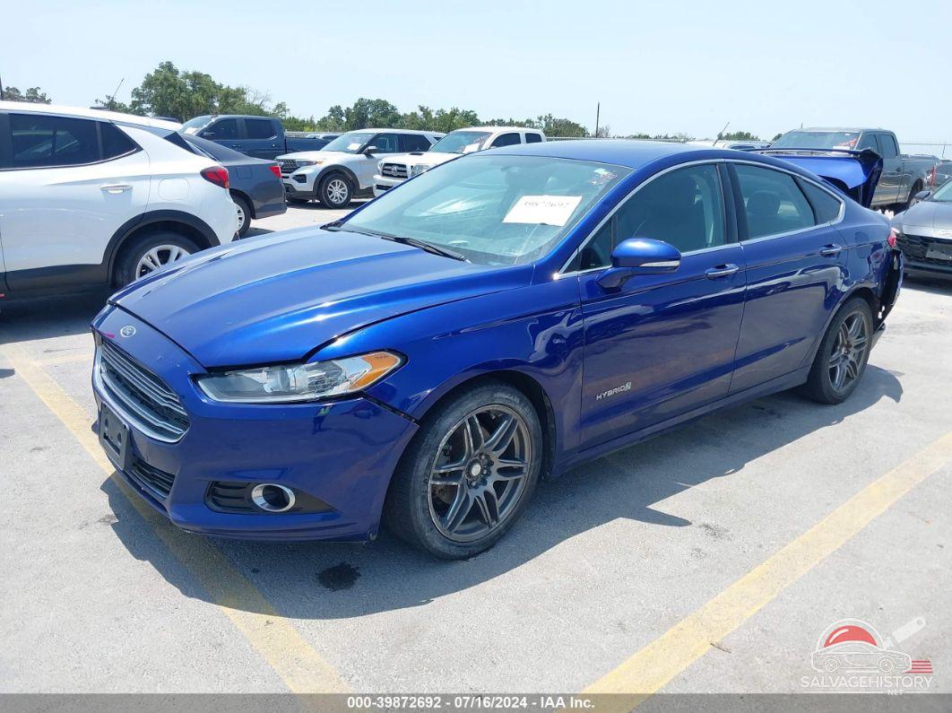 3FA6P0RU3ER128984 2014 FORD FUSION HYBRID photo no. 2