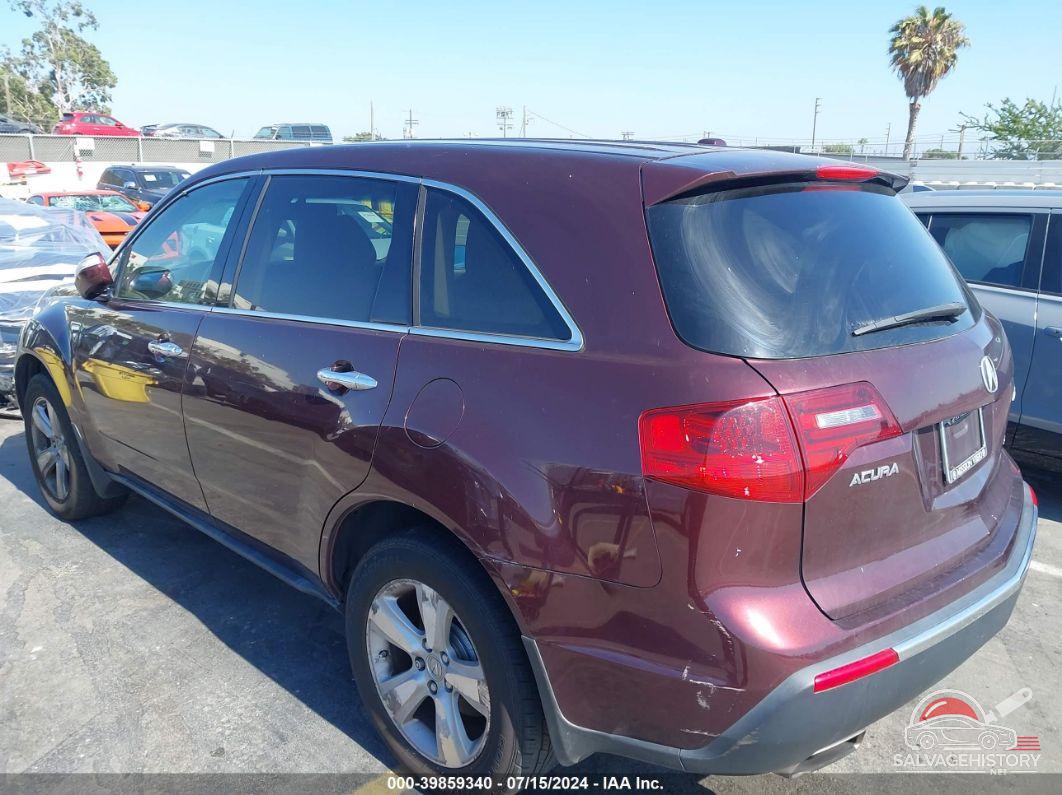 2HNYD2H28AH516817 2010 ACURA MDX photo no. 3