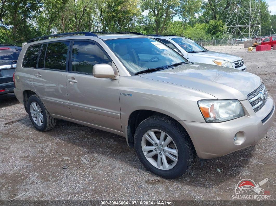 JTEGW21A270020109 2007 TOYOTA HIGHLANDER HYBRID photo no. 6