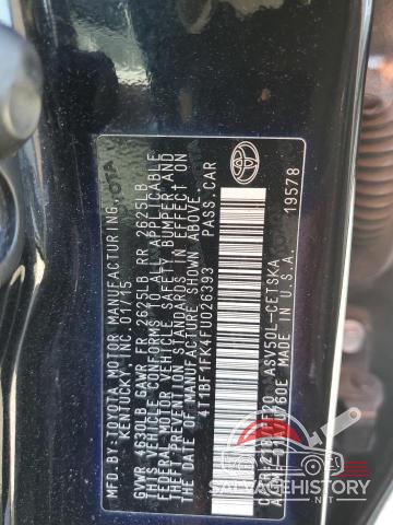 4T1BF1FK4FU026393 2015 TOYOTA CAMRY photo no. 12