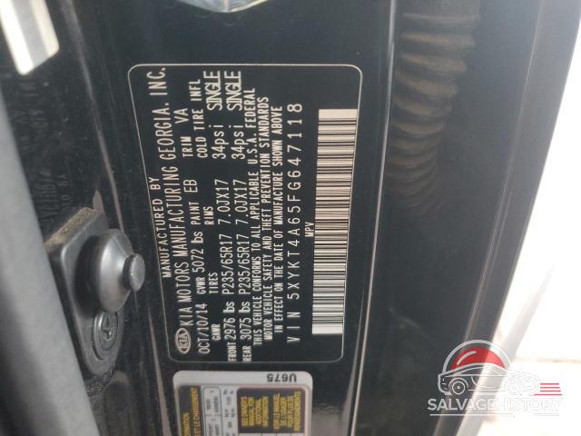 5XYKT4A65FG647118 2015 KIA SORENTO photo no. 12