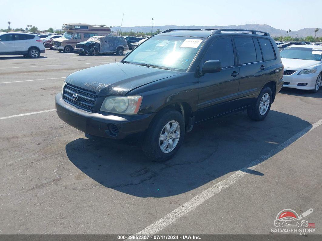 JTEGF21A810008683 2001 TOYOTA HIGHLANDER photo no. 2