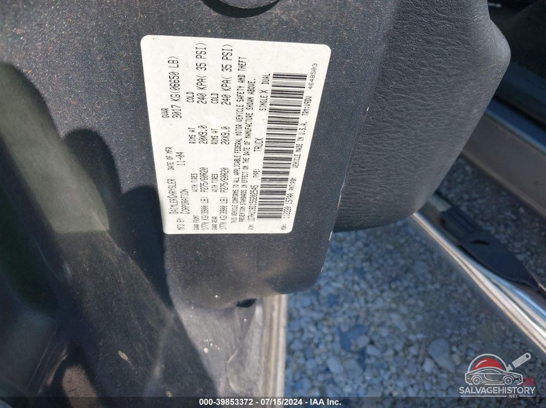 1D7HU18D15S202545 2005 DODGE RAM 1500 photo no. 9