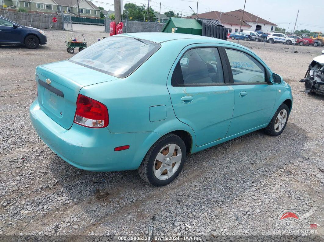 KL1TD52645B469000 2005 CHEVROLET AVEO photo no. 4