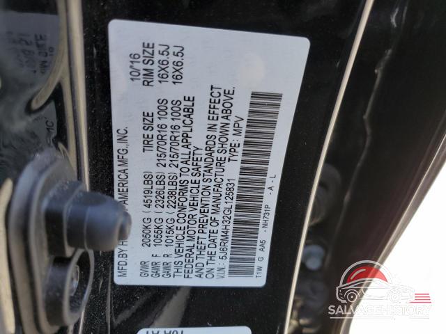 5J6RM4H32GL125831 2016 HONDA CRV photo no. 13