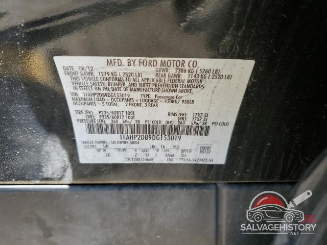 1FAHP2D89DG153019 2013 FORD TAURUS photo no. 12