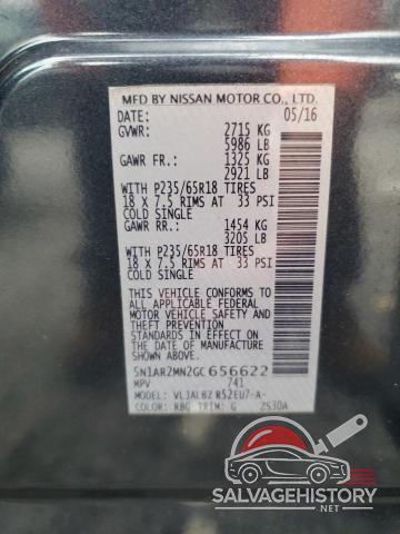 5N1AR2MN2GC656622 2016 NISSAN PATHFINDER photo no. 13