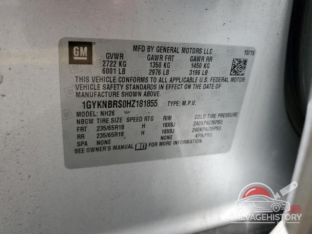1GYKNBRS0HZ181855 2017 CADILLAC XT5 photo no. 13