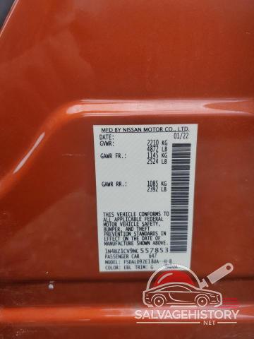 1N4BZ1CV9NC557853 2022 NISSAN LEAF photo no. 13