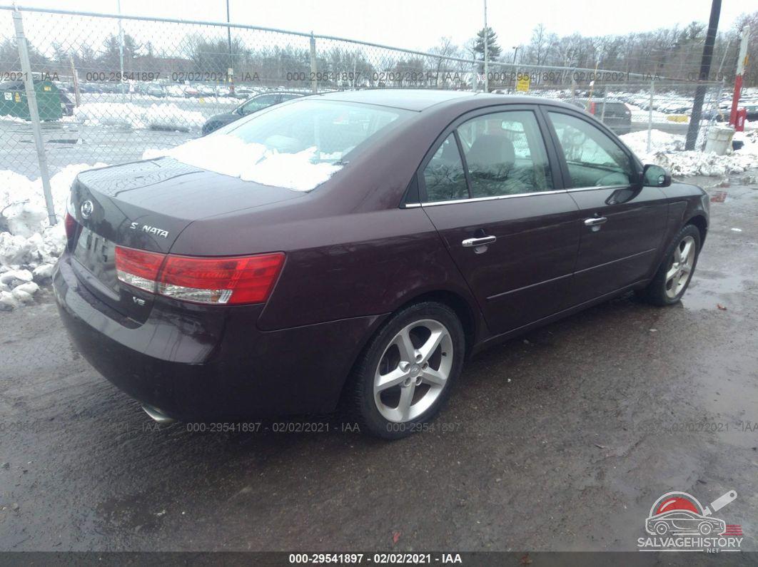 5NPEU46F66H017605 2006 HYUNDAI SONATA photo no. 4