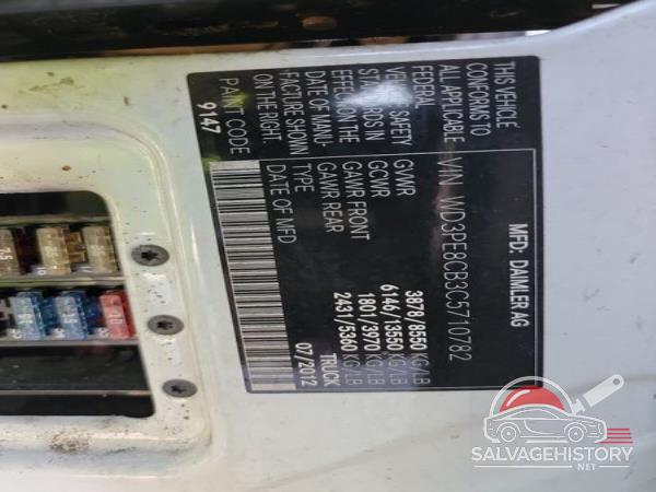WD3PE8CB3C5710782 2012 MERCEDES-BENZ SPRINTER photo no. 6
