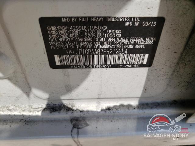 JF1GPAA67EH212654 2014 SUBARU IMPREZA photo no. 14