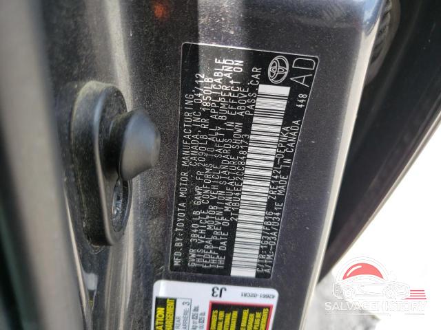 2T1BU4EE2CC848173 2012 TOYOTA COROLLA photo no. 12
