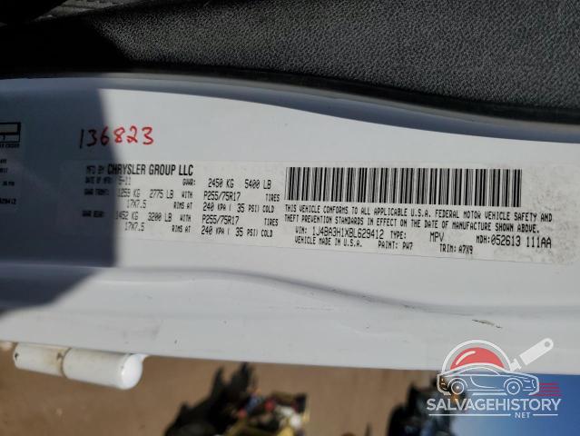1J4BA3H1XBL629412 2011 JEEP WRANGLER photo no. 12
